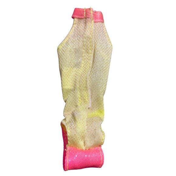 Barbie Doll Genuine Speedo Swimsuit Pink Yellow Green Checkerboard Pattern - Picture 2 of 4